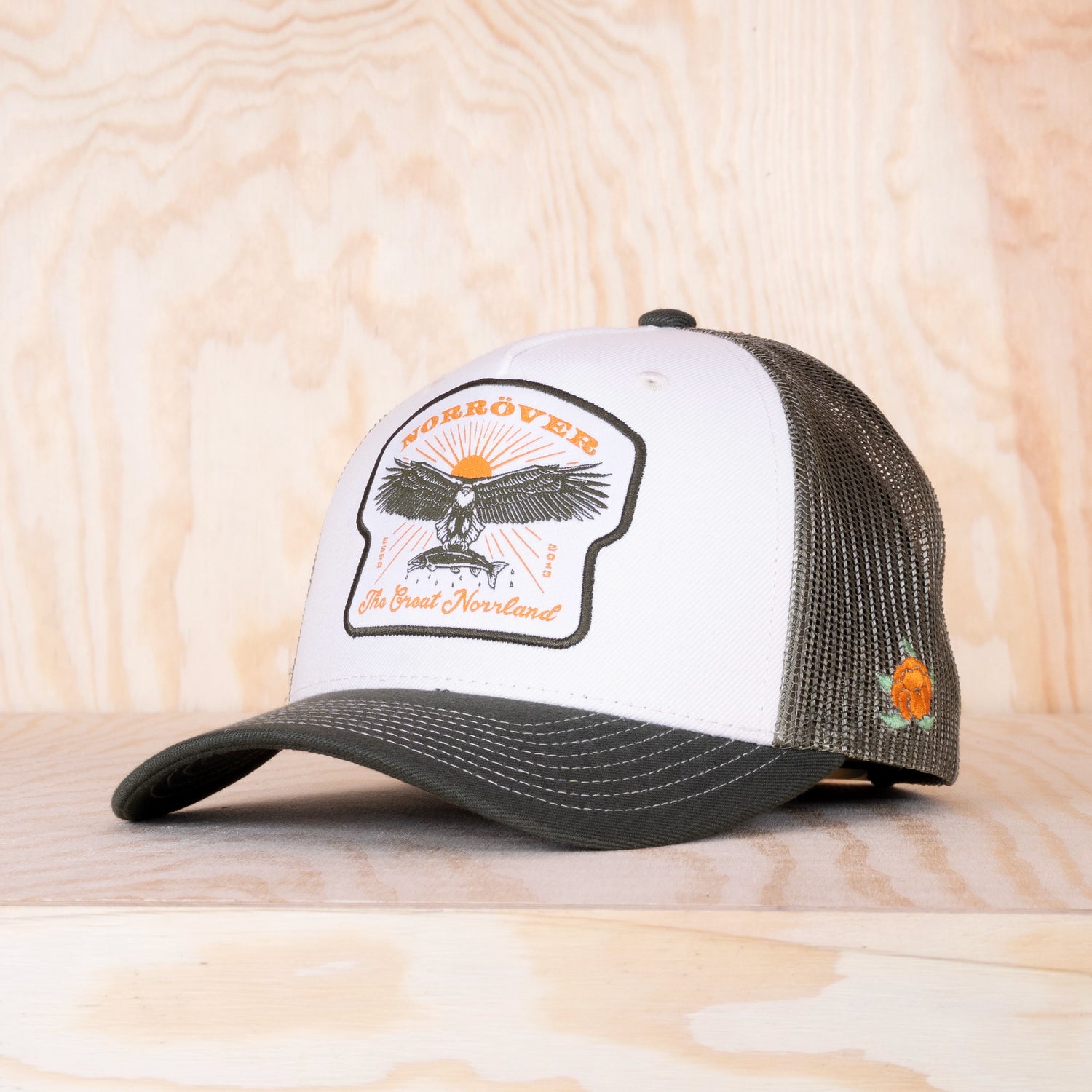 Sqrtn Eagle Trucker Cap Ivory