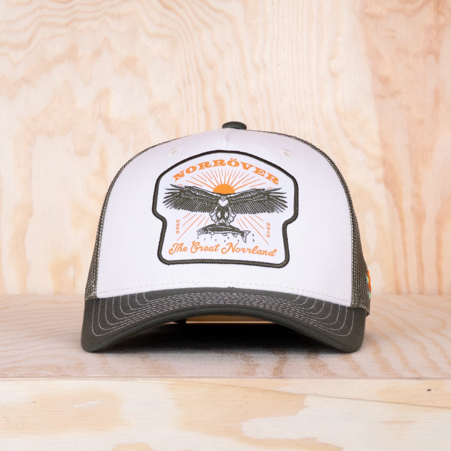 Sqrtn Eagle Trucker Cap Ivory