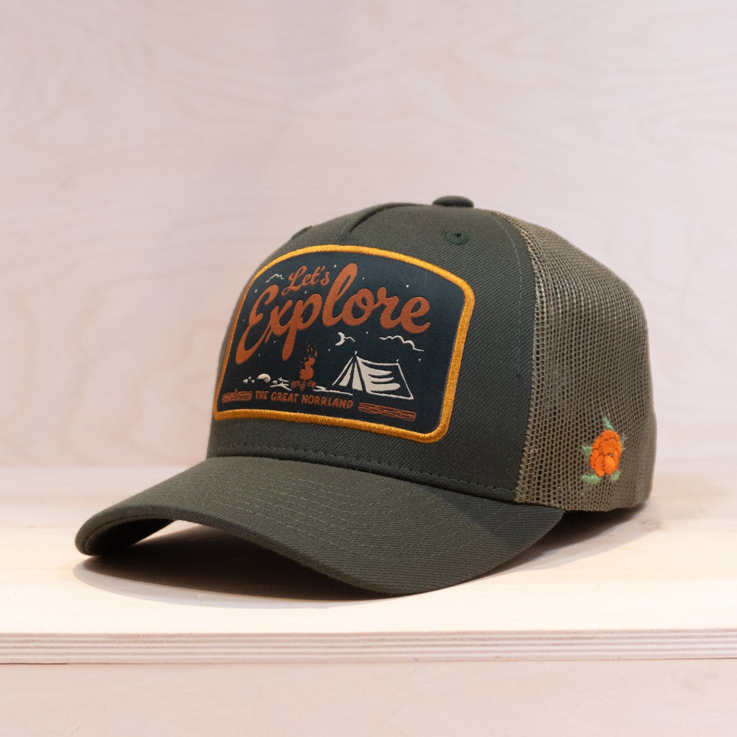 Sqrtn Explore JR Trucker Cap Olive