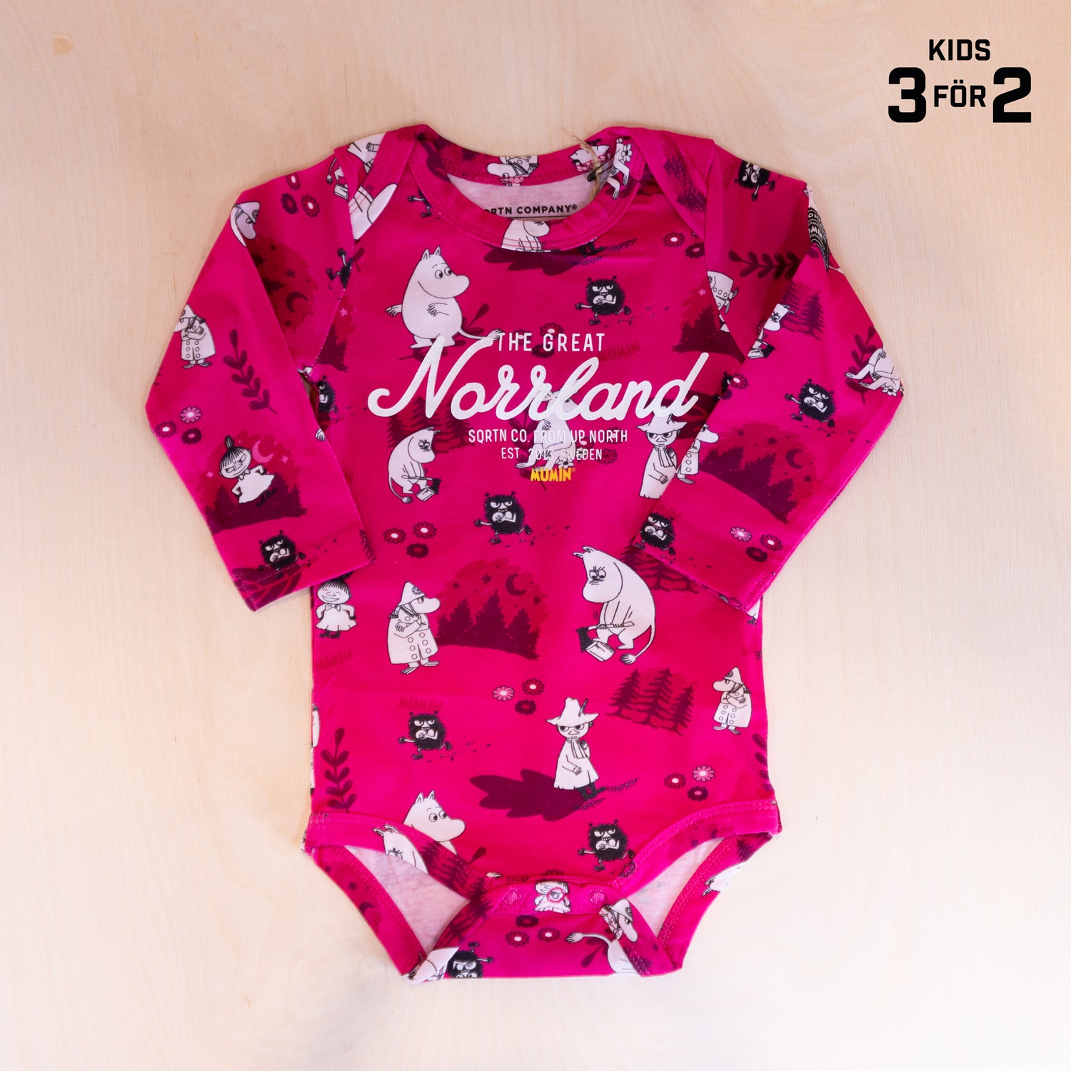 Sqrtn Great Norrland Body Mumin Hot Pink