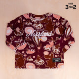 Sqrtn Great Norrland Kids Longsleeve Mumin Burgundy