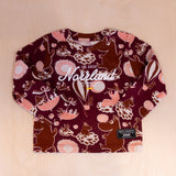 Sqrtn Great Norrland Kids Longsleeve Mumin Burgundy