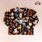 Sqrtn Great Norrland Kids Longsleeve Mumin Retro Black