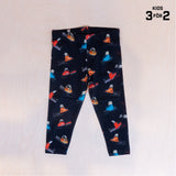 Sqrtn Great Norrland Kids Tights Skoter Black