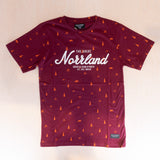 Sqrtn Great Norrland T-shirt Skiers Burgundy