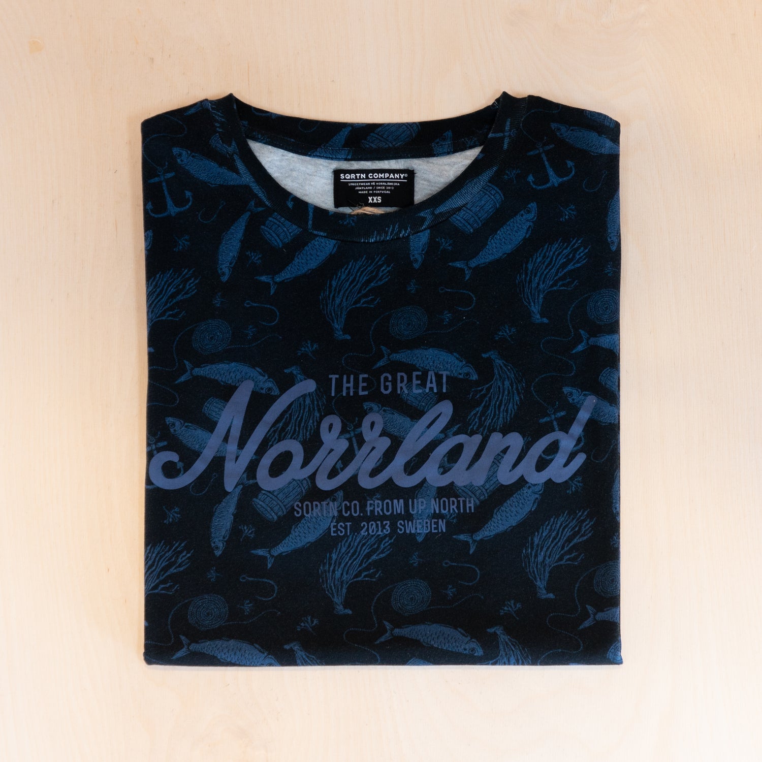 Sqrtn Great Norrland T-shirt Strömming Navy