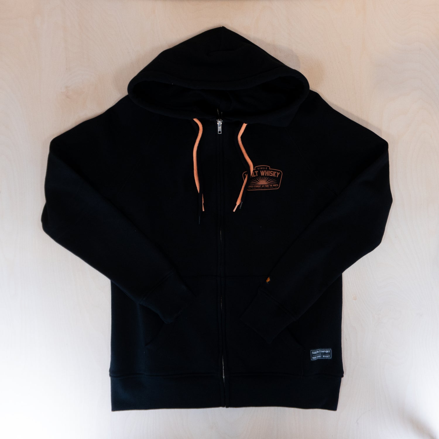 Sqrtn HCW Malt Zip-Hood Black