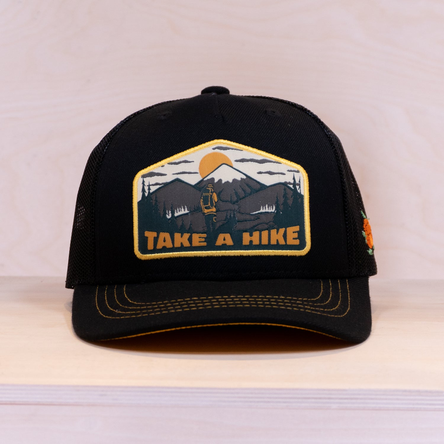 Sqrtn Hike Kids Trucker Cap Black
