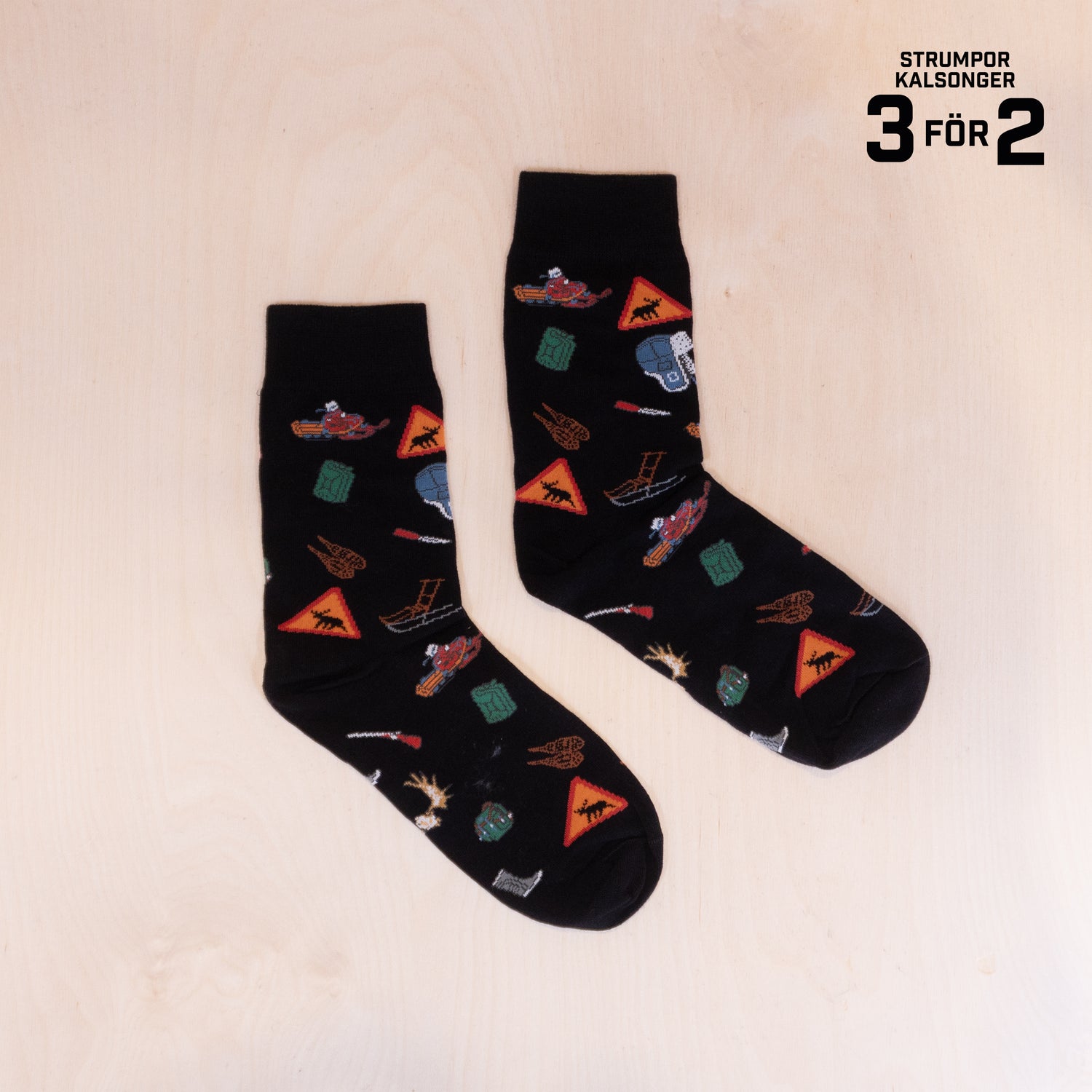 Sqrtn Icon Strumpor Black