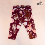 Sqrtn Kids Tights Mumin Burgundy