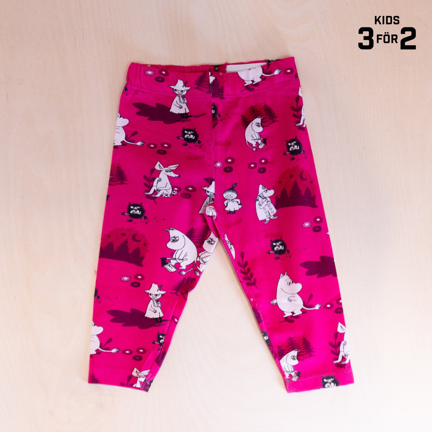 Sqrtn Kids Tights Mumin Hot Pink