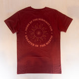 Sqrtn Midnight Sun T-shirt Autumn Red