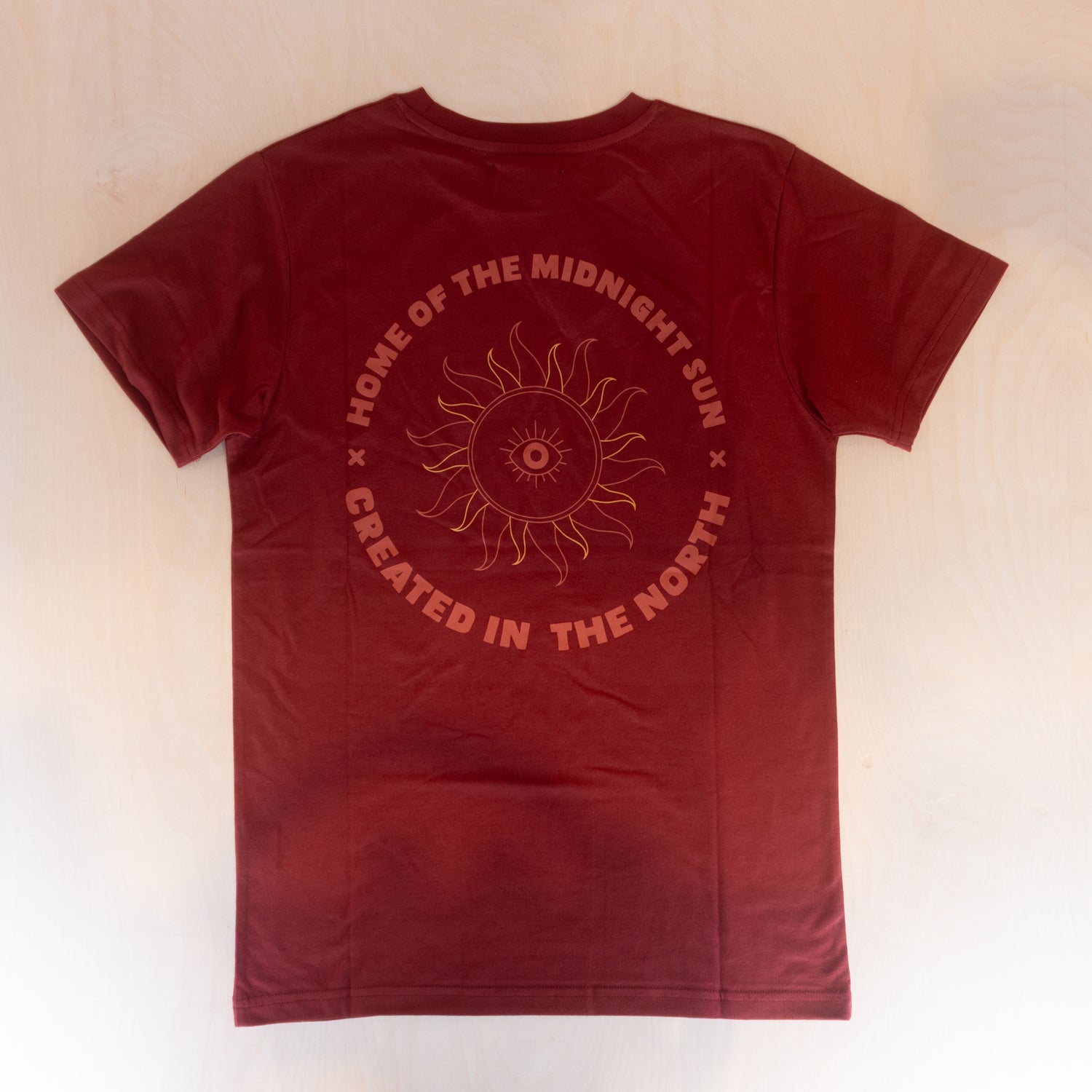 Sqrtn Midnight Sun T-shirt Autumn Red