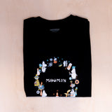 Sqrtn Mumin Circle T-shirt Black