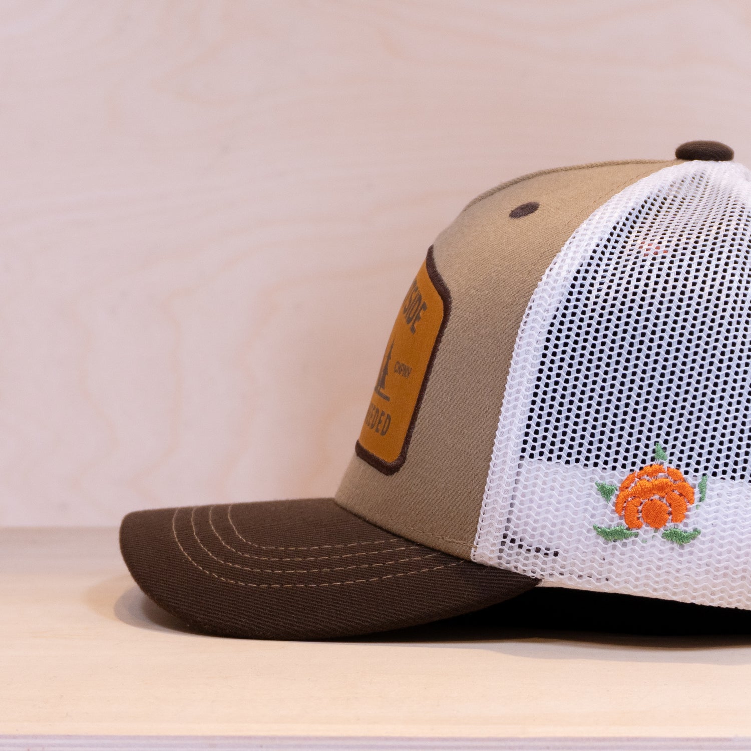 Sqrtn Outside Kids Trucker Cap Khaki