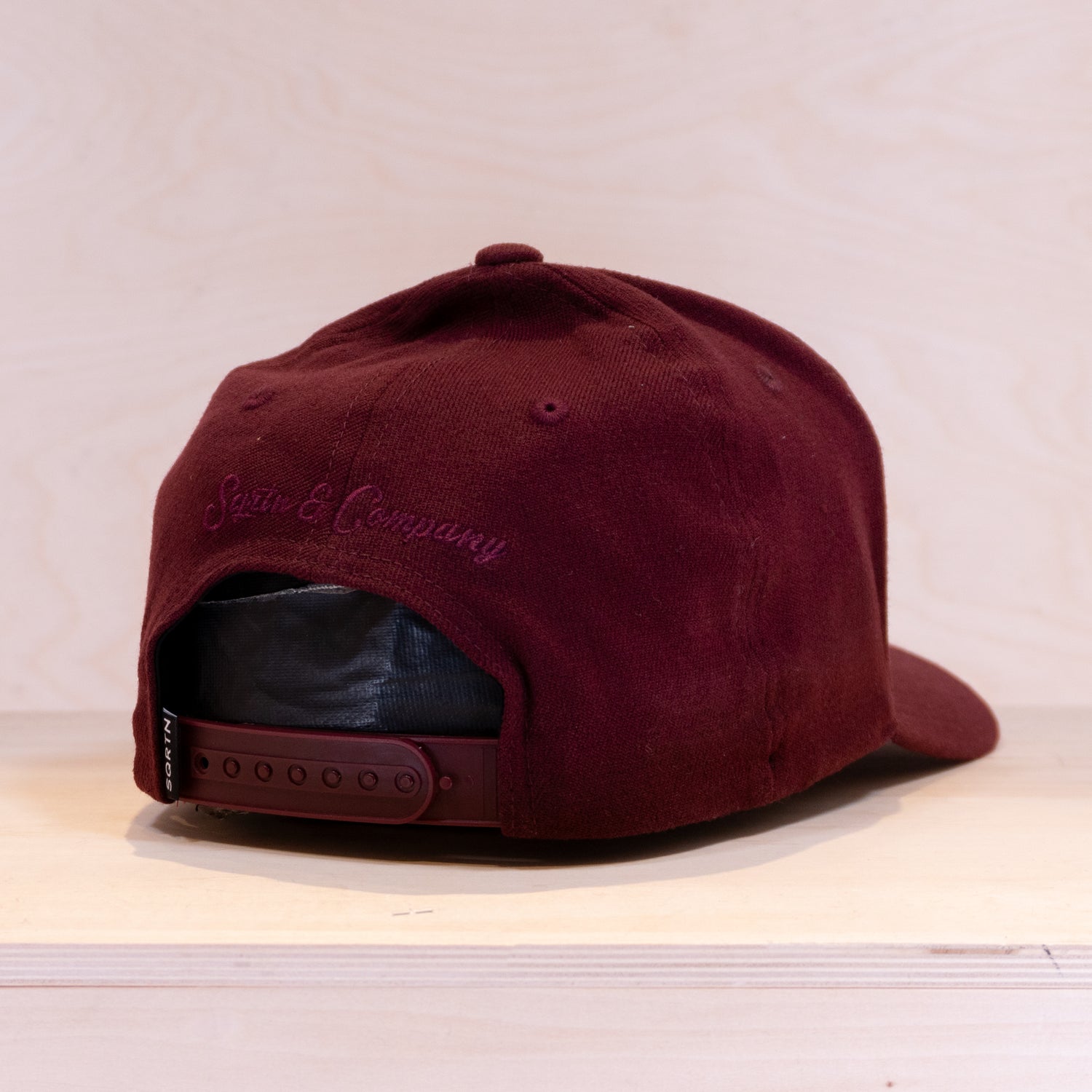 Sqrtn Patches Exclusive CB Big 120 Cap Burgundy