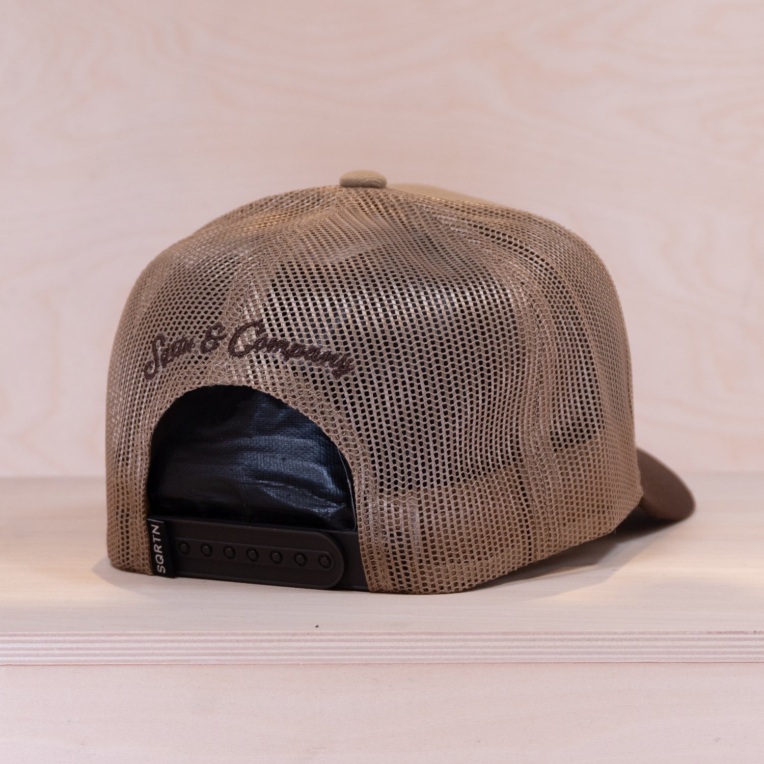 Sqrtn Patches Exclusive Goods Trucker Cap Khaki