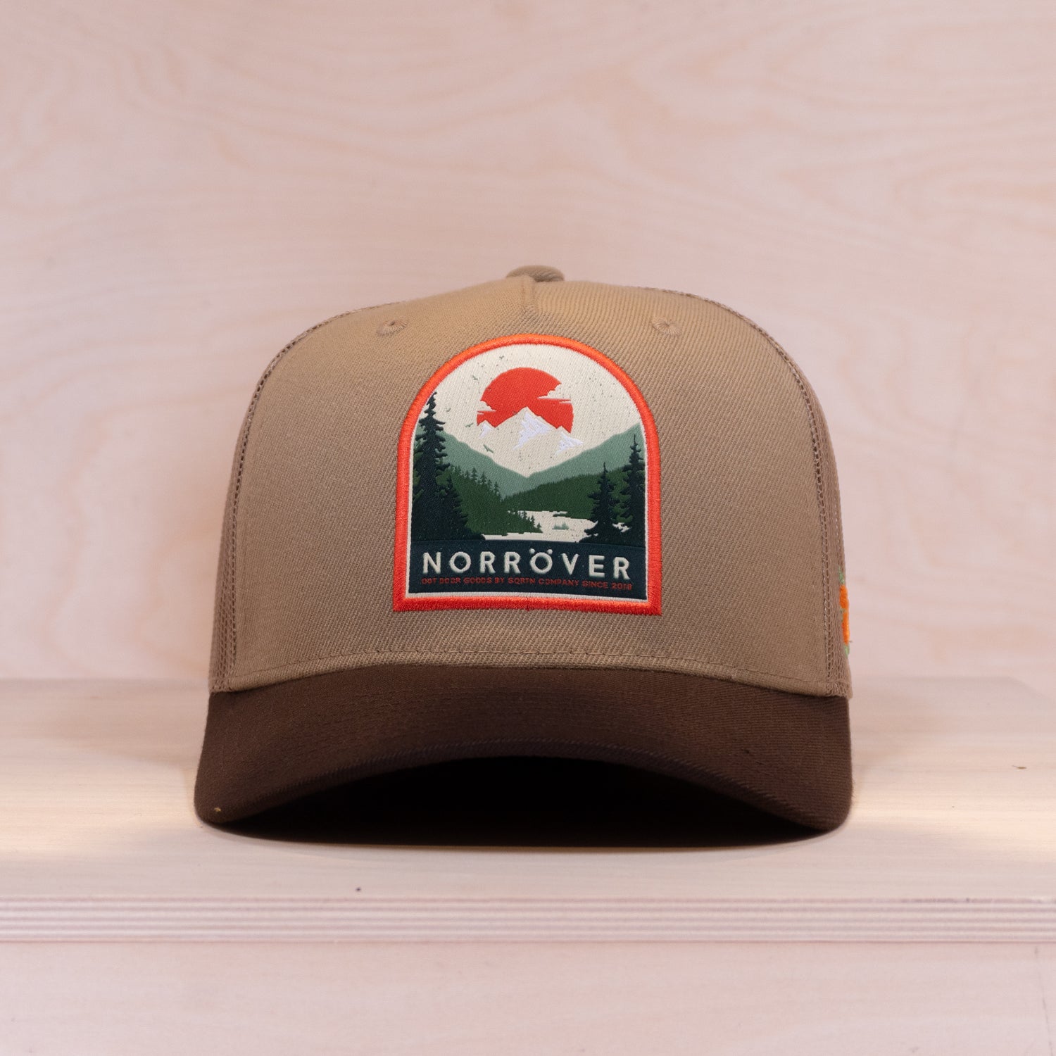 Sqrtn Patches Exclusive Goods Trucker Cap Khaki