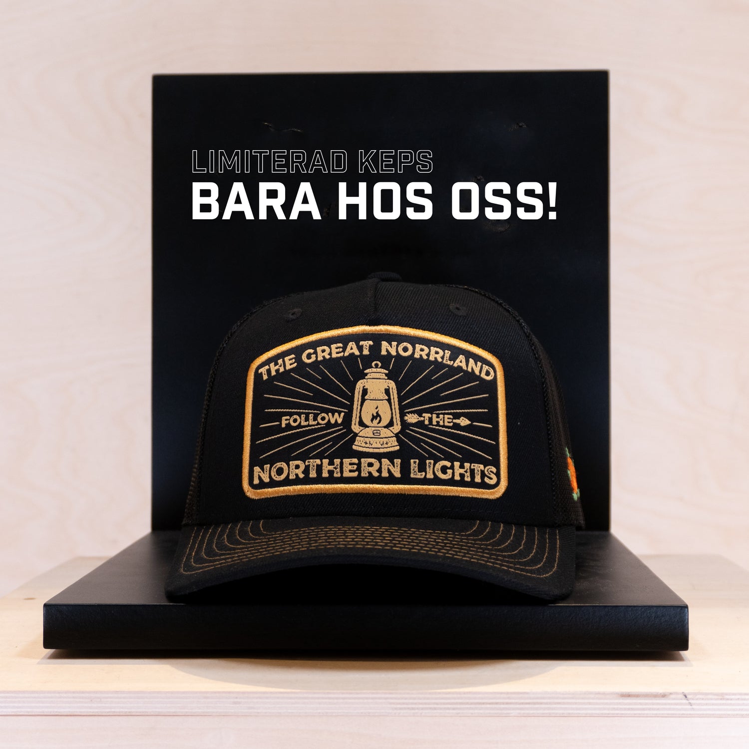 Sqrtn Patches Exclusive Lights Trucker Cap Black