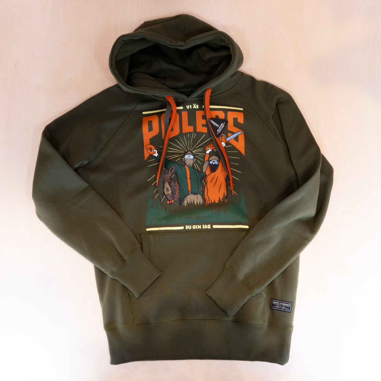 Sqrtn Polers Hood Hooja Green