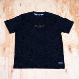 Sqrtn Signature T-shirt Topografi Black