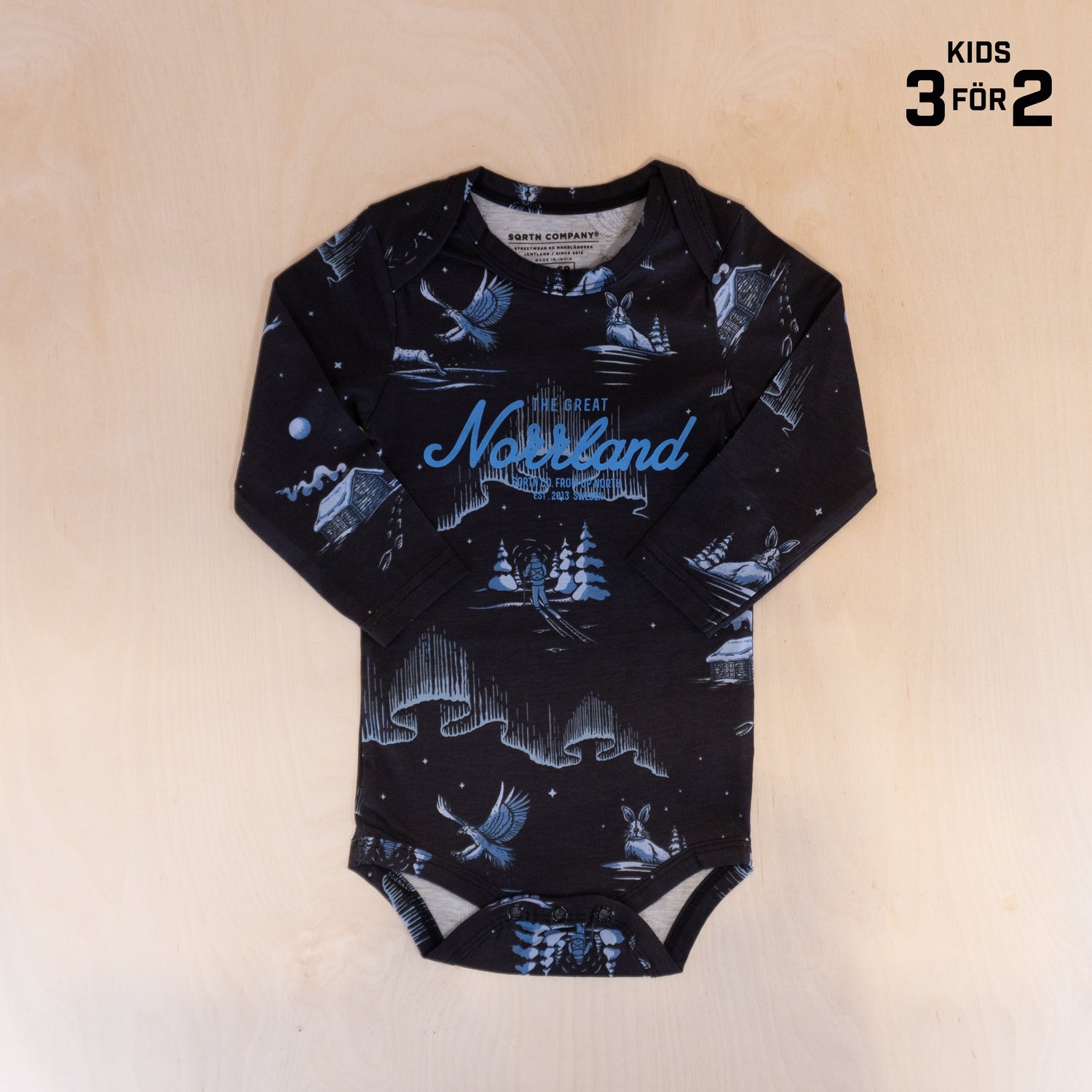 Sqrtn TGN Kids Body Vinternatt Black