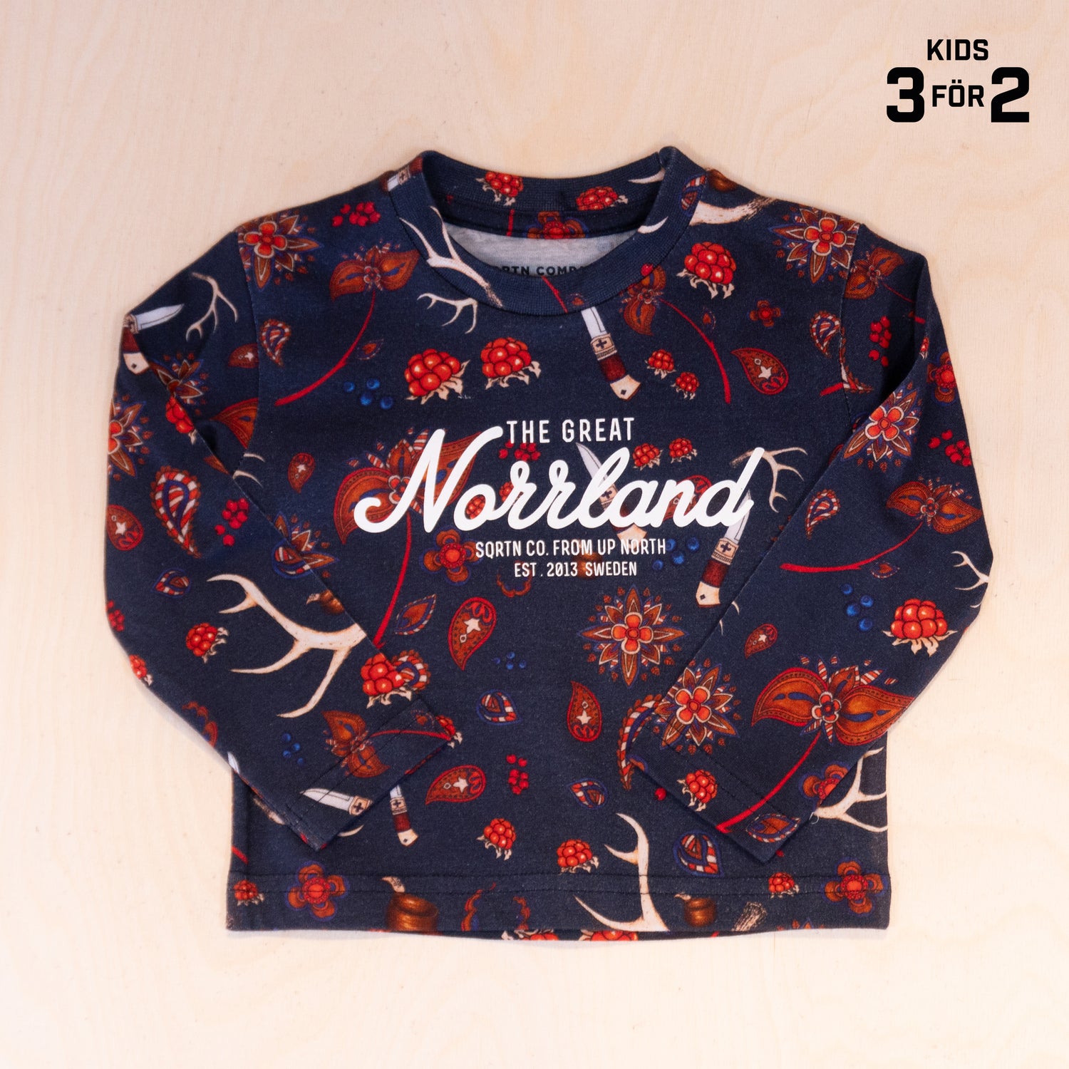 Sqrtn TGN Kids Longsleeve Sapmi Navy