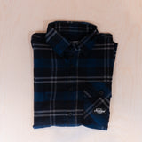 Sqrtn TGN Patch Flanell Shirt Navy