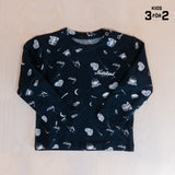 Sqrtn TGN Script Kids Longsleeve Dreams Black