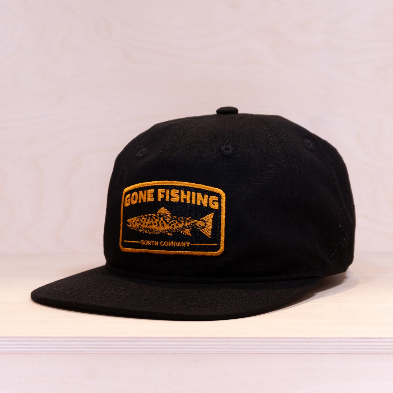 Sqrtn Trout 6-panel Cap Black