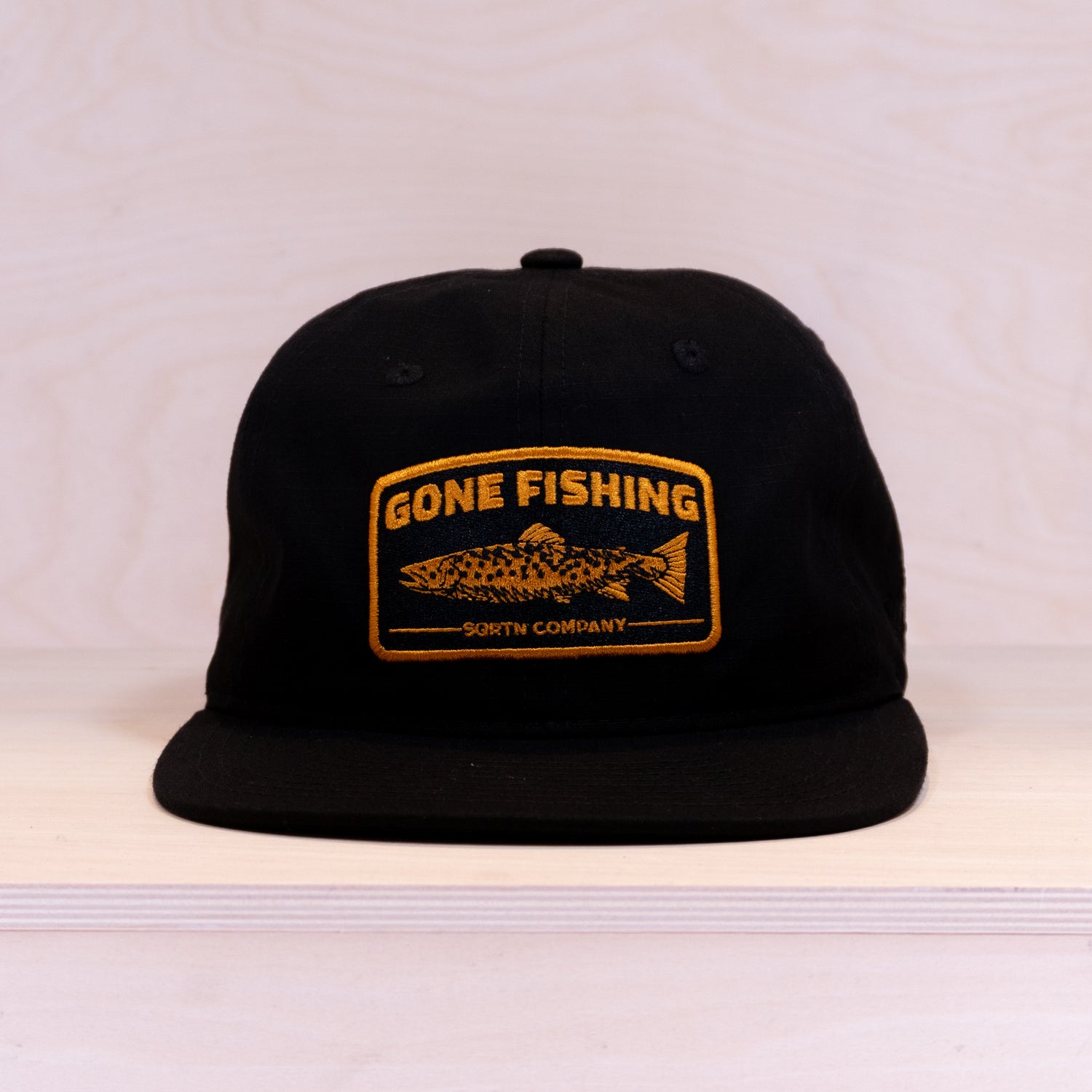 Sqrtn Trout 6-panel Cap Black