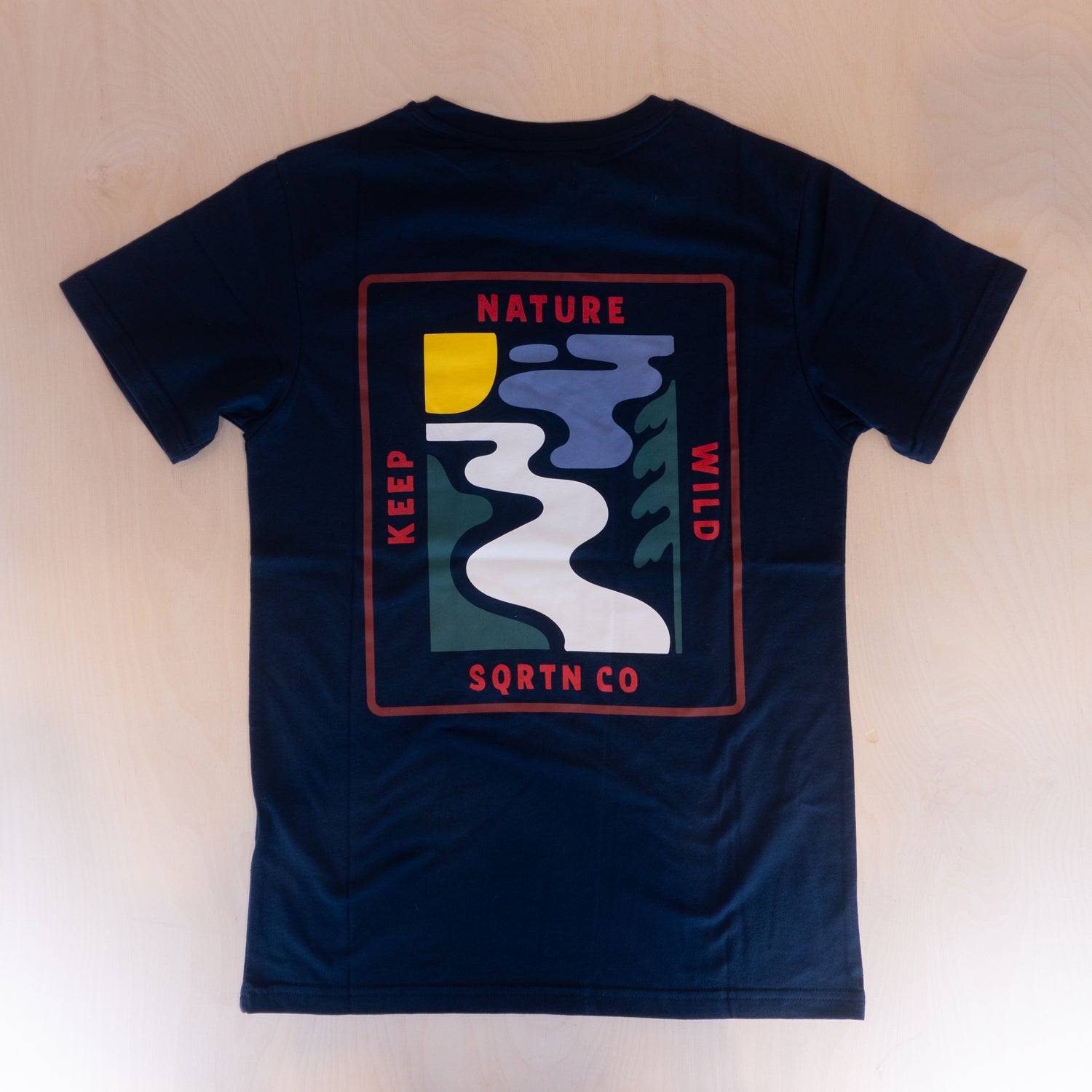 Sqrtn Wild Nature T-shirt Dark Navy