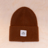 Sqrtn Wood Raw Beanie Brown
