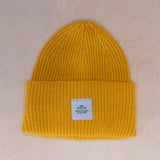 Sqrtn Wood Raw Beanie Mustard