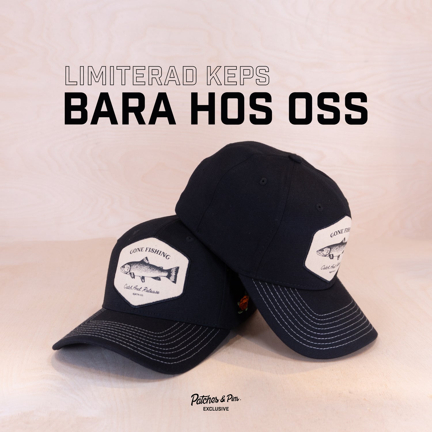 Sqrtn Patches Exclusive Catch 120 Cap Black