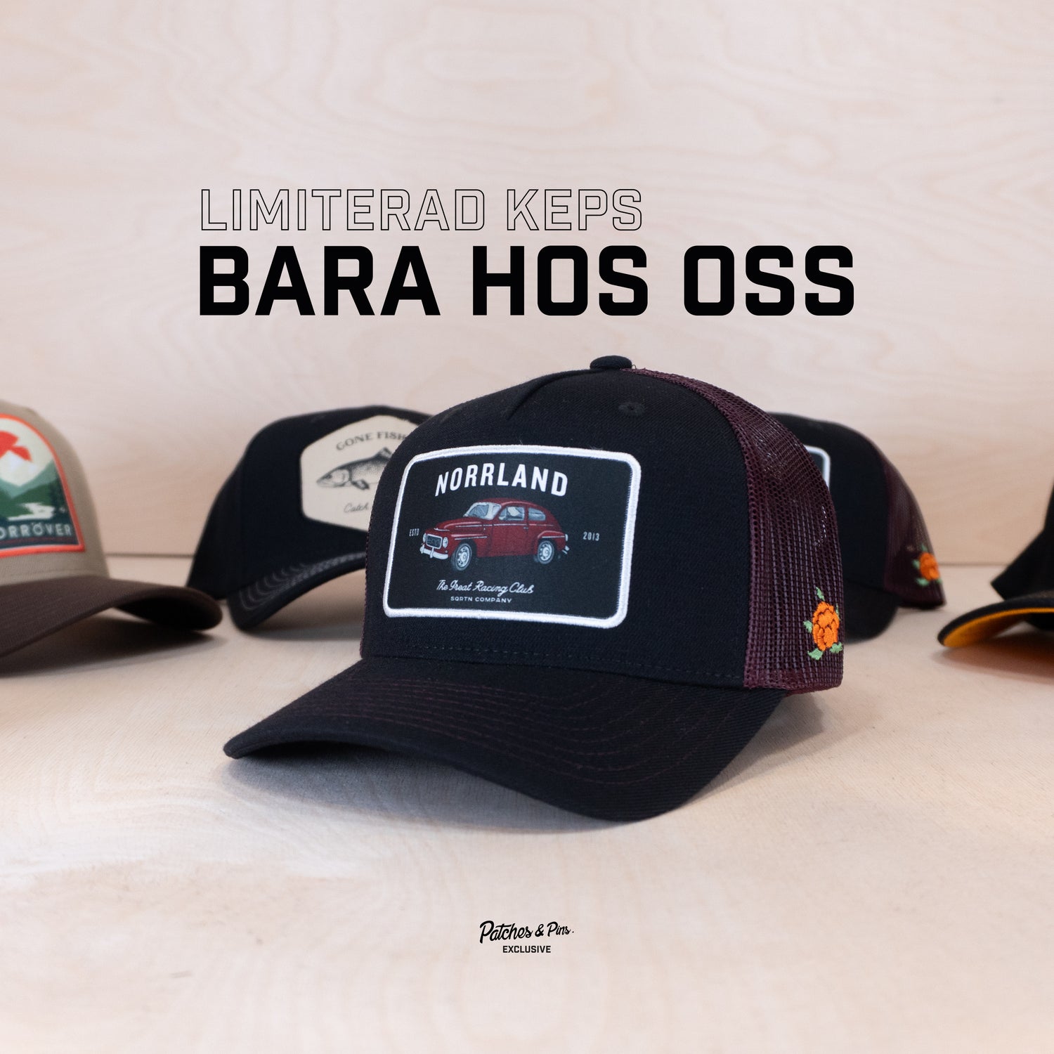 Sqrtn Patches Exclusive PV Trucker Cap Black