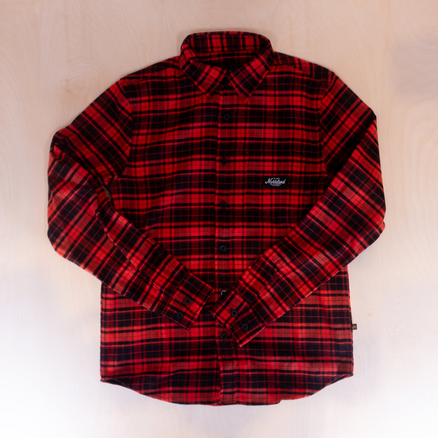 Sqrtn TGN Patch Flanell Shirt Red