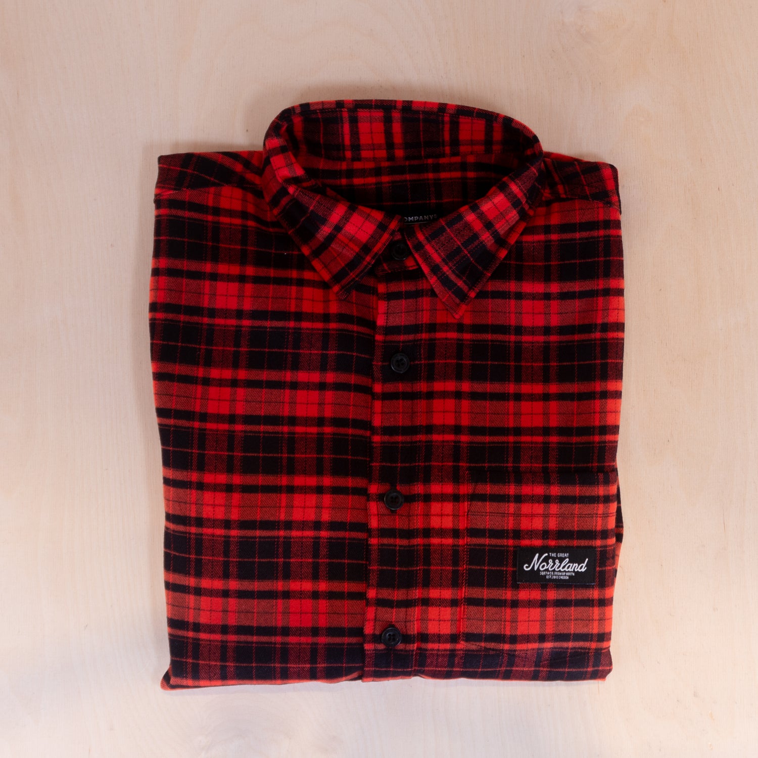 Sqrtn TGN Patch Flanell Shirt Red