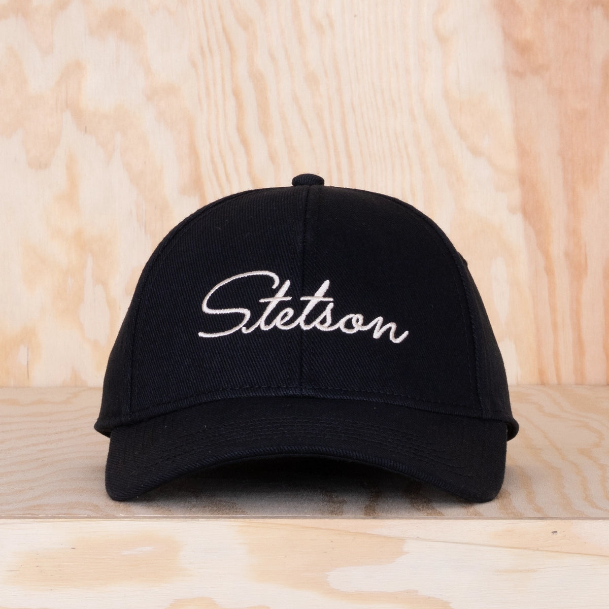 Stetson Classic Lettering Baseball Cap Black
