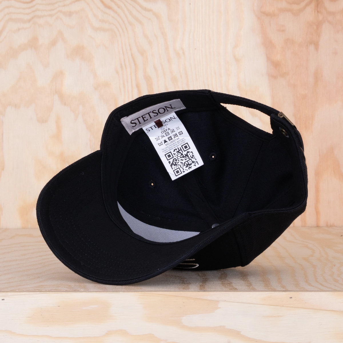 Stetson Classic Lettering Baseball Cap Black