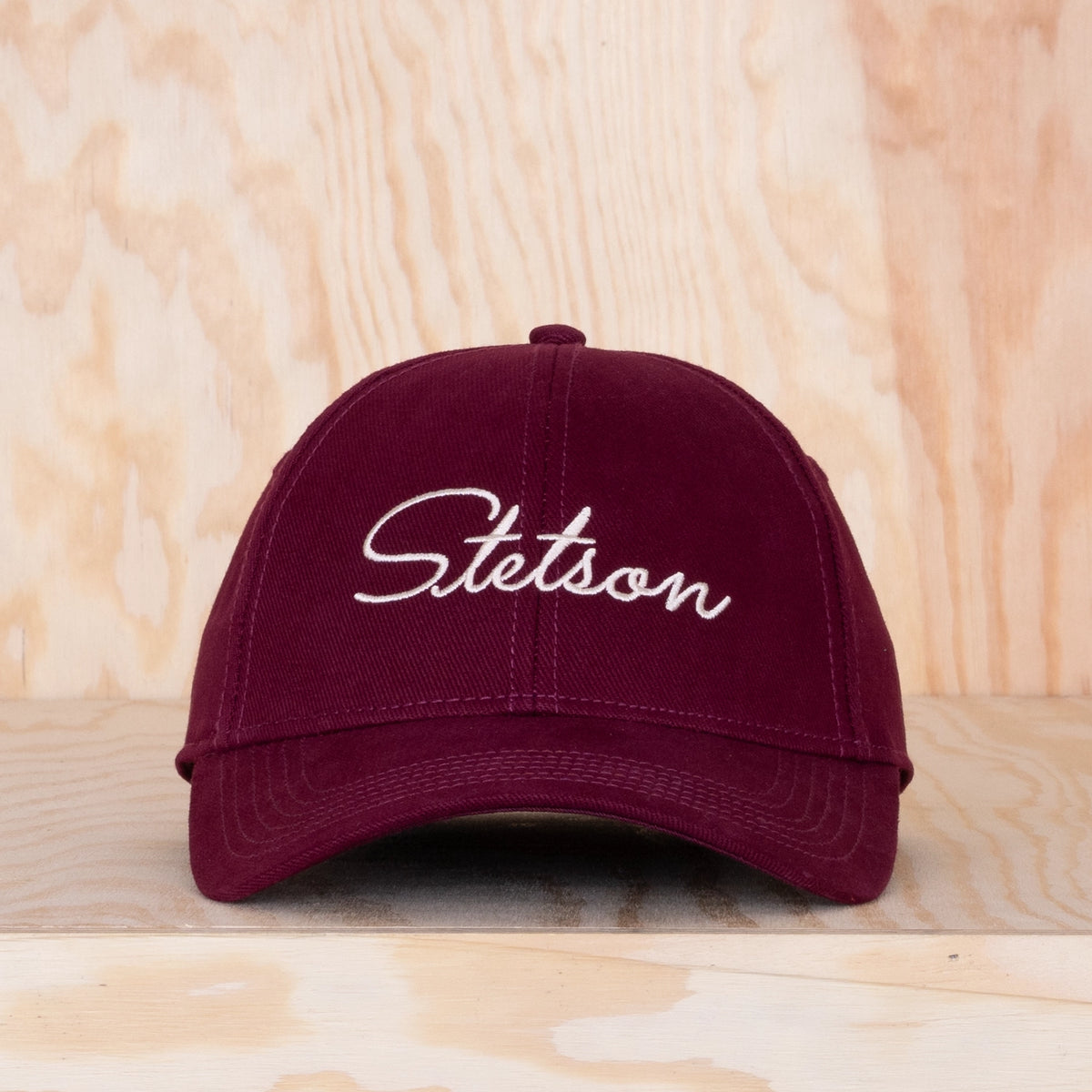Stetson Classic Lettering Baseball Cap Red