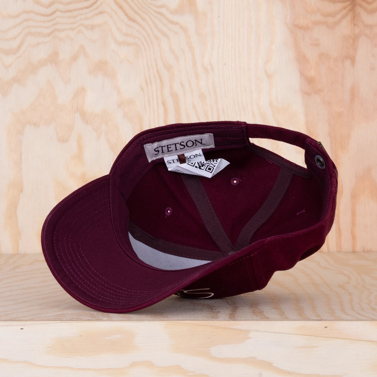 Stetson Classic Lettering Baseball Cap Red