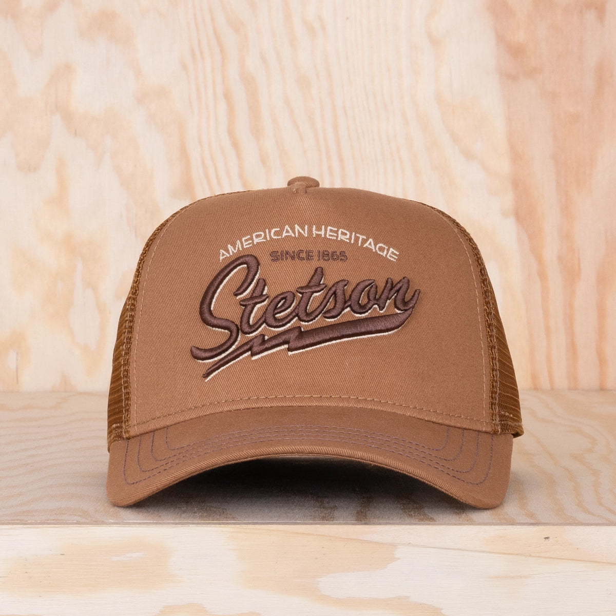 Stetson American Heritage Classic Trucker Cap Brown