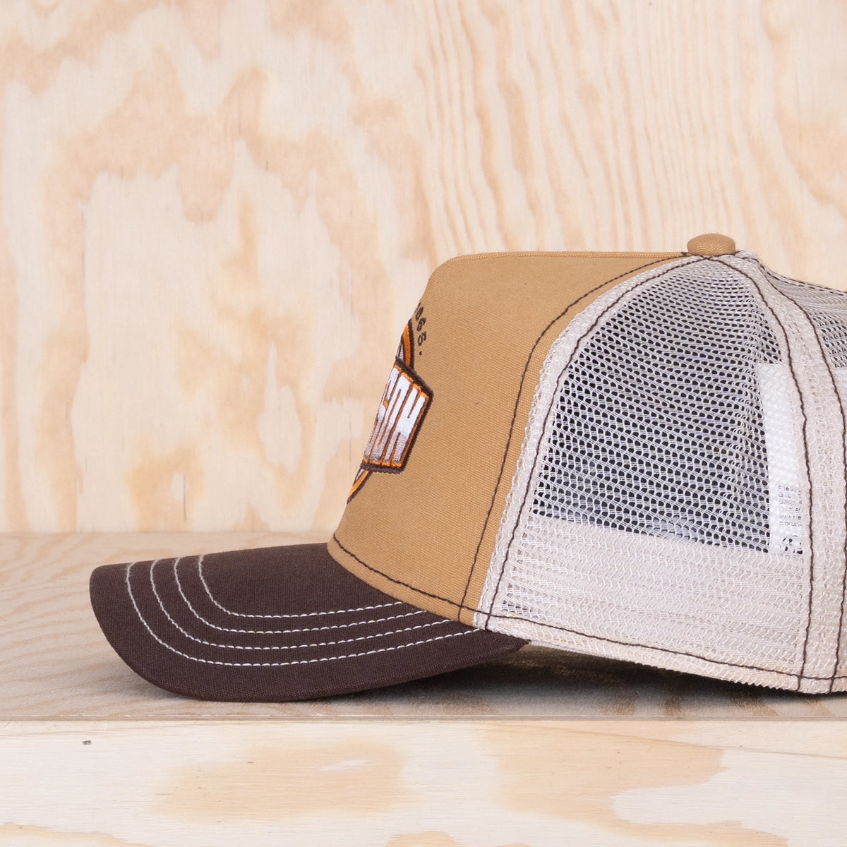 Stetson Classic Globe Trucker Cap  Brown