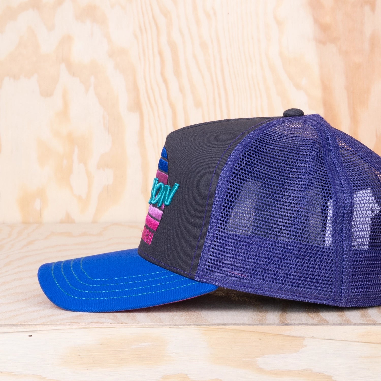 Stetson Rising High Trucker Cap Royal/Anthra
