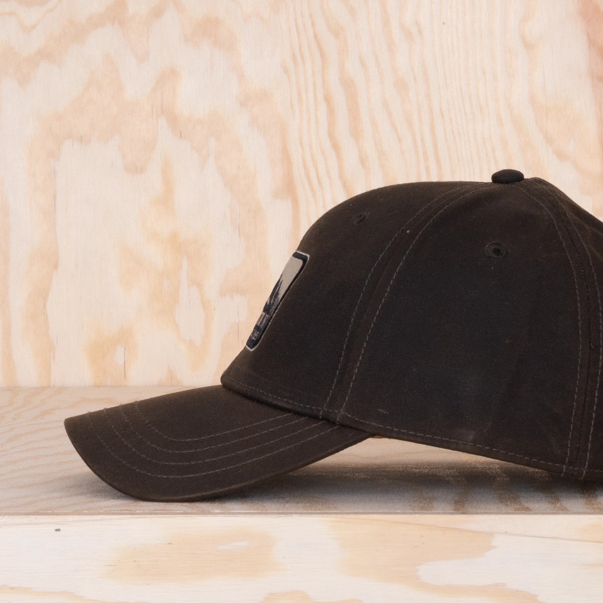Stetson Waxed Cotton Baseball Cap Dark Chocolate