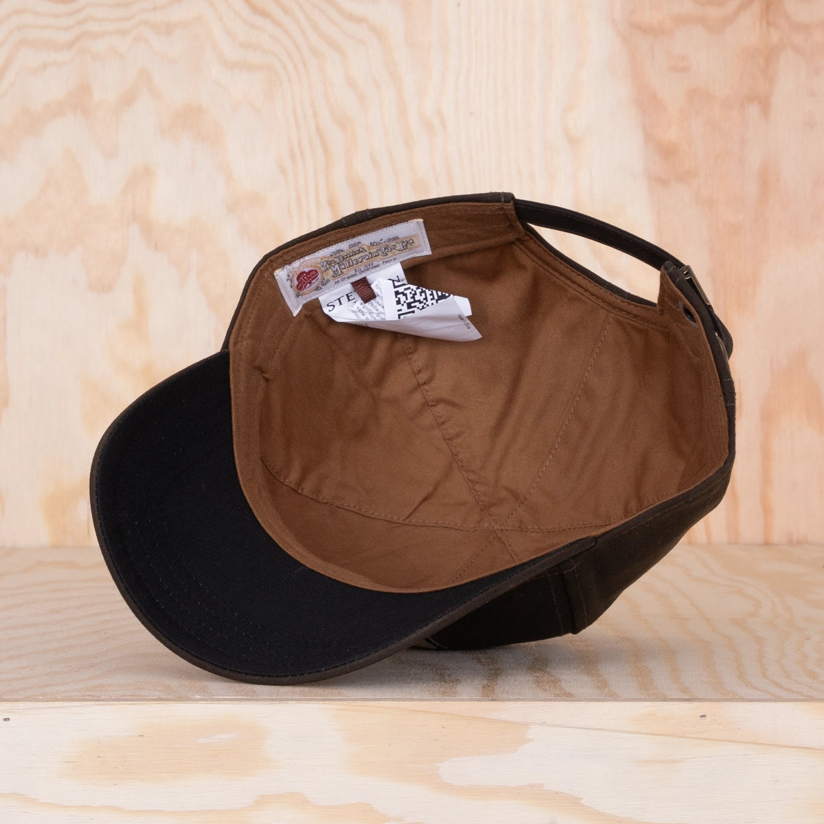 Stetson Waxed Cotton Baseball Cap Dark Chocolate