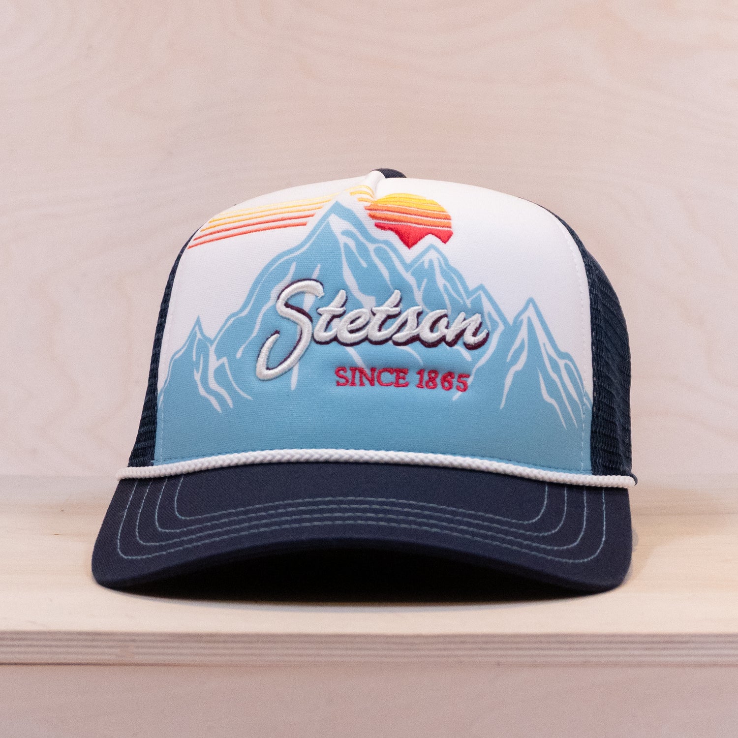 Stetson Alpine Sunset Foam Trucker Cap Navy/Ecru