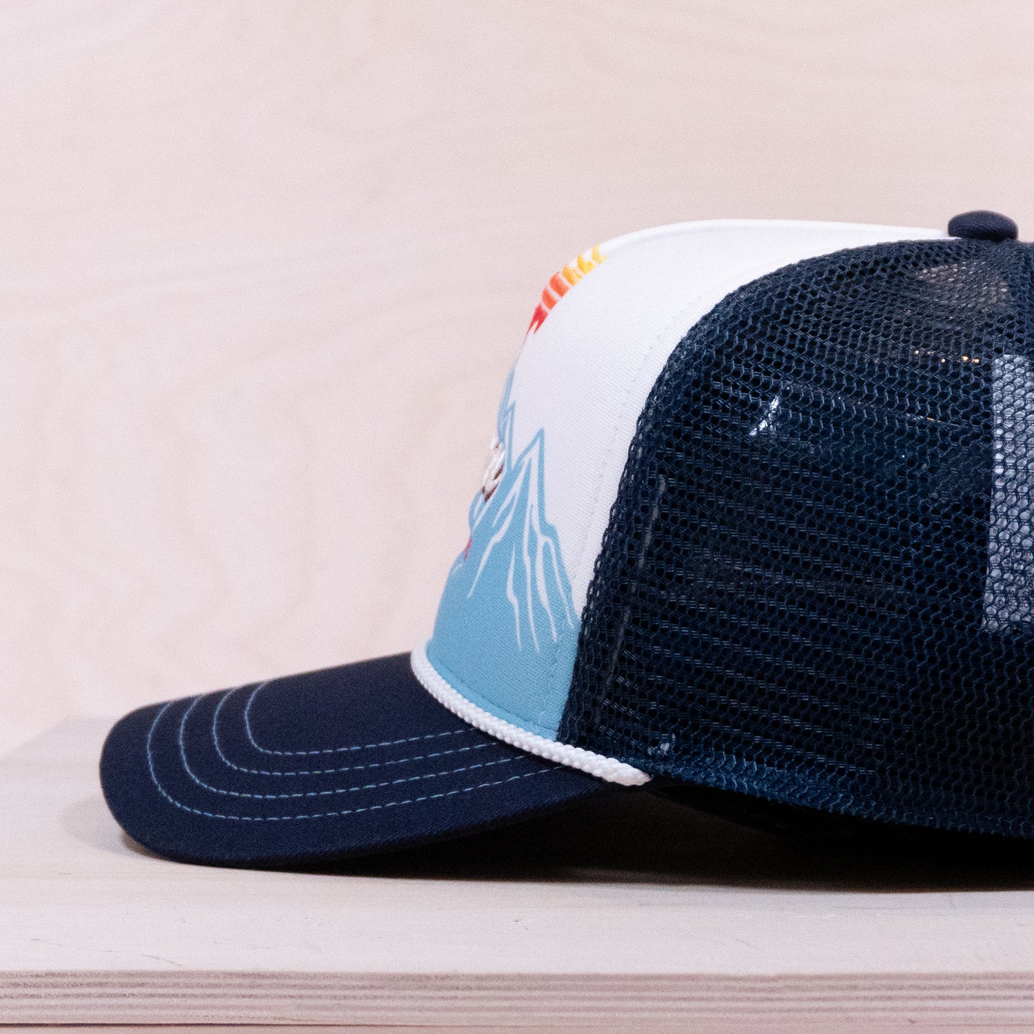 Stetson Alpine Sunset Foam Trucker Cap Navy/Ecru