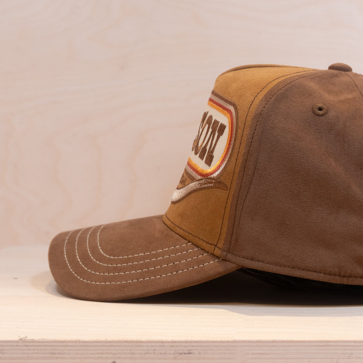 Stetson Buffalo Horn B-Frame Cap Beige